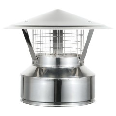 Chimney Cap with Spark Screen for 6" Inner Diameter Chimney Pipe