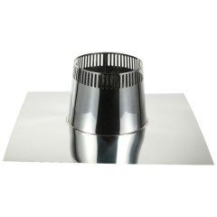 Flat Roof Flashing for 6" Inner Diameter Chimney Pipe