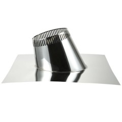 1/12 to 6/12 Pitch Roof Flashing for 6" Inner Diameter Chimney Pipe