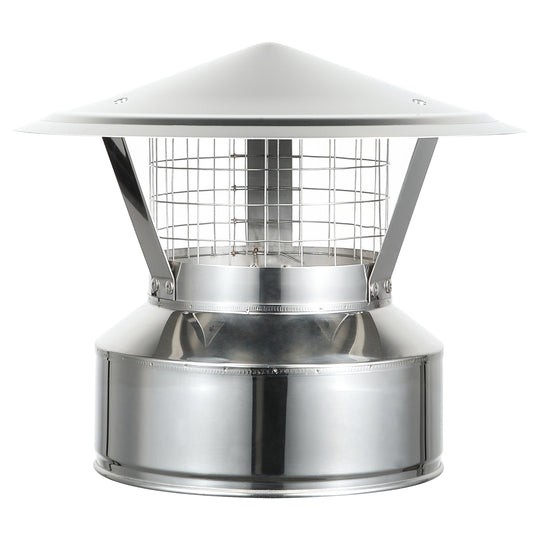 Chimney Cap with Spark Screen for 6 Inner Diameter Chimney Pipe