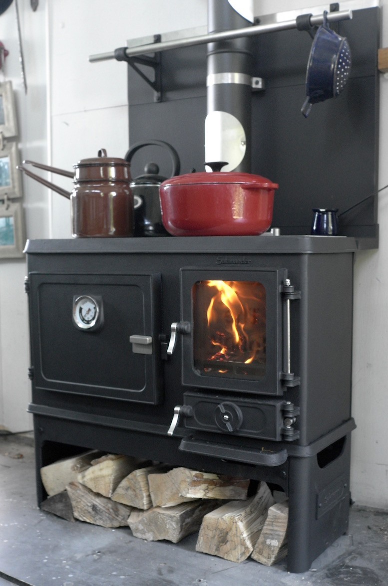 Tiny Wood Cook Stove Range by Salamander Stoves