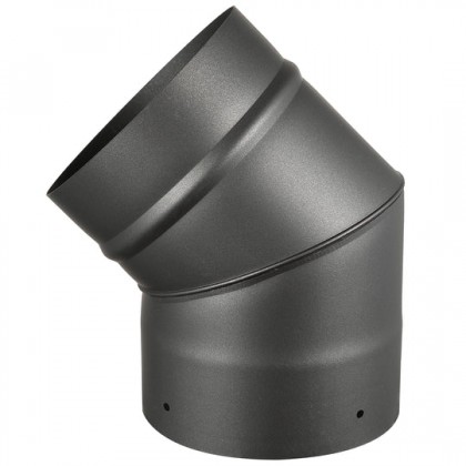 Elbow for 6" Diameter Single Wall Black Stove Pipe