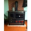 wood stove with heat shield