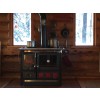 log cabin cook stove