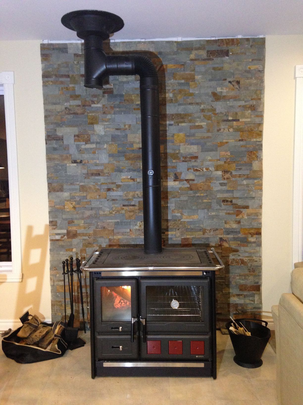 Wood Burning Cook Stove La Nordica "Rosa XXL" Rosa XXL - a wood burning cook stove by La Nordica. A dependable steel & cast iron cook stove meant for durability