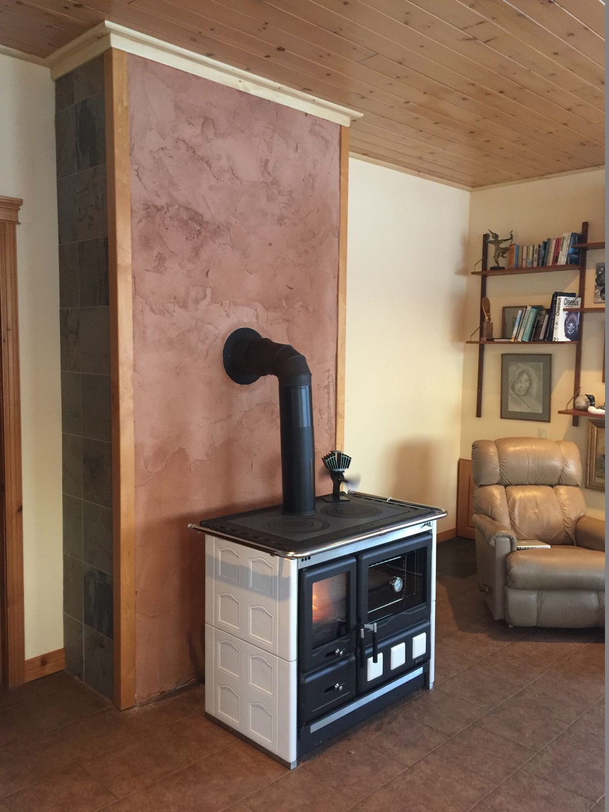 Wood Burning Cooking Stove La Nordica Rosa XXL Maiolica