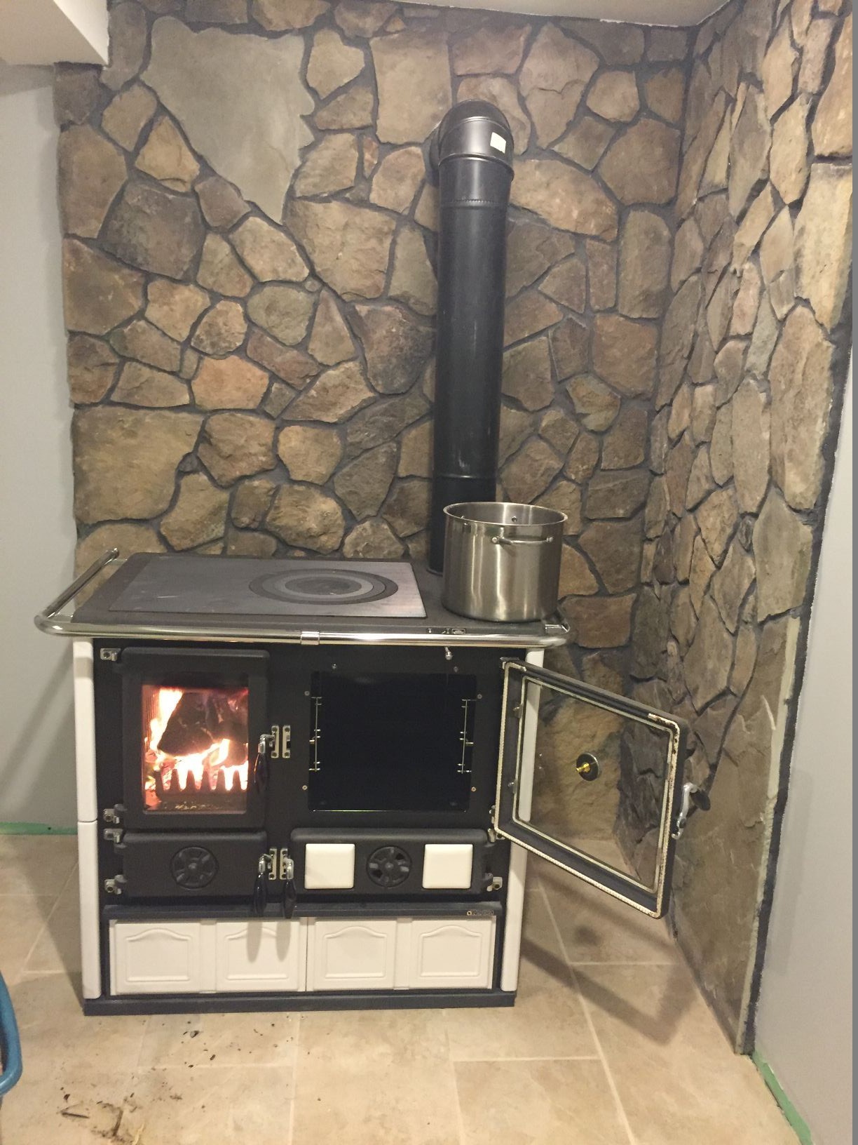 Wood Cook Stove La Nordica Rosa Maiolica 