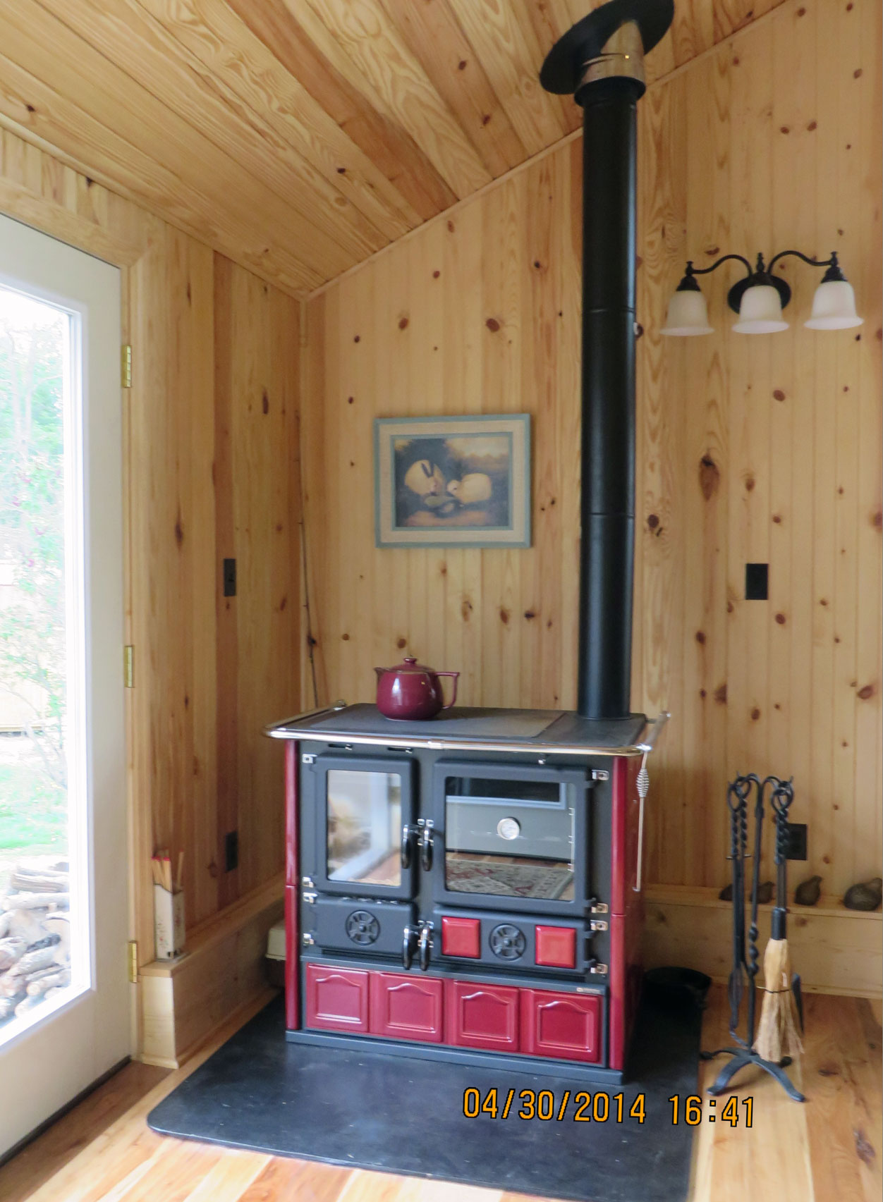 Wood Cook Stove Installation