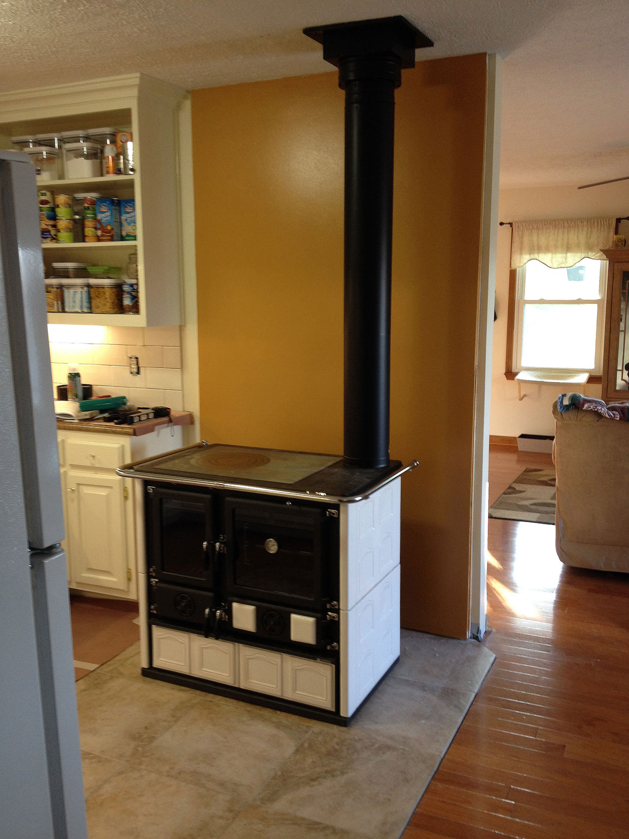 Wood Cook Stove Installation